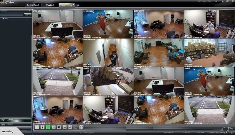 CCTV Q-SEE NVR 16 Channels IP POE Camera 6MP POE 4TB Hard Drive Carousel 2