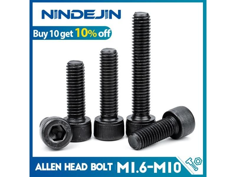 NINDEJIN Hexagon Hex Socket Cap Head Screw Bolts M1.6 M2 M2.5 M3 M4 M5 M6 M8 Carousel 1