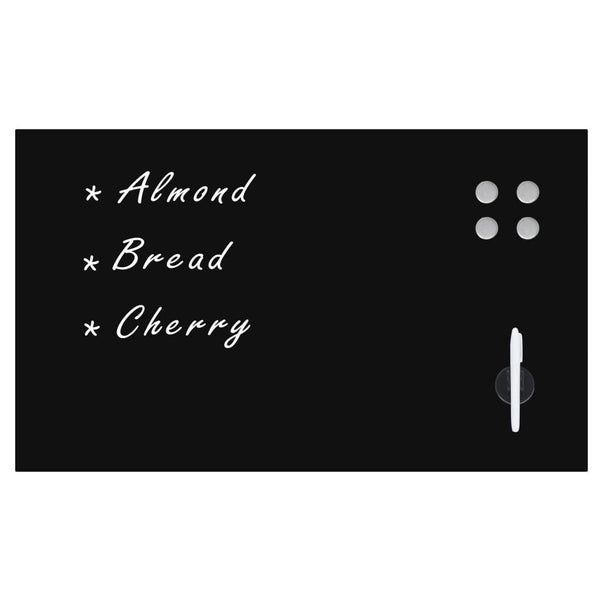 vidaXL Wall Mounted Magnetic Blackboard Glass 100x60 cm Carousel 2