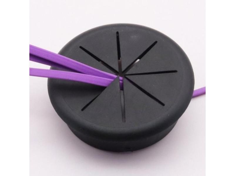 1Pc Desk Cord Grommet Flexible Silicone Cable Hole Cover Carousel 2