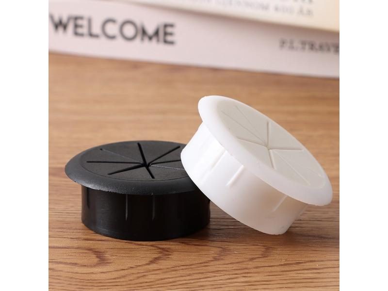 1PC Desk Cord Grommet Wire Hole Cover For Table Cable Organization Carousel 2