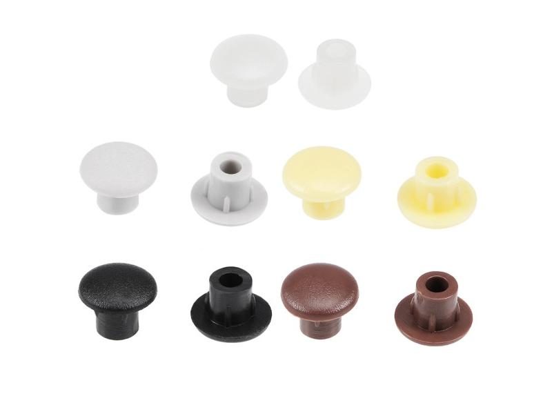 50 100 200Pcs 5mm Dia. Plastic Locking Hole Plug For Cabinet Shelf Carousel 2