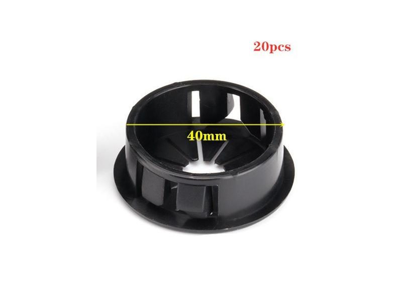 20pcs Plastic Plastic Cable Hole Cover PC Computer Desk Round Storage Wire Carousel 1