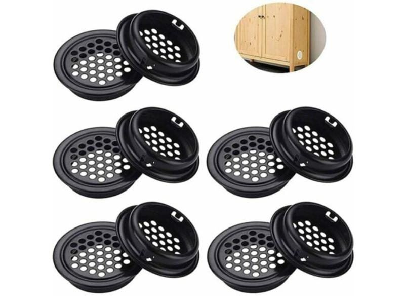 10pcs 35mm Round Stainless Steel Vent Grilles With Dustproof Mesh Carousel 2