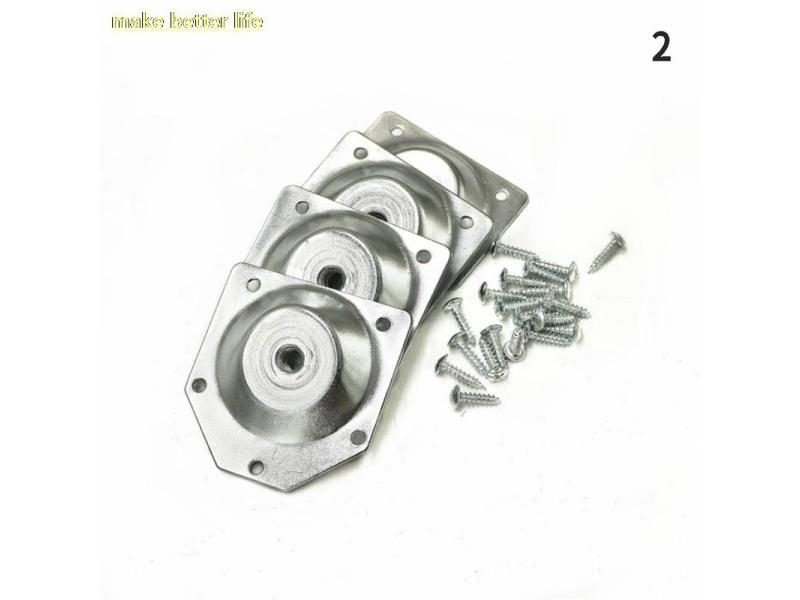 5pcs Galvanized Iron Angled Legs Fixing Plate Bracket Furniture Table Feet Set Carousel 1