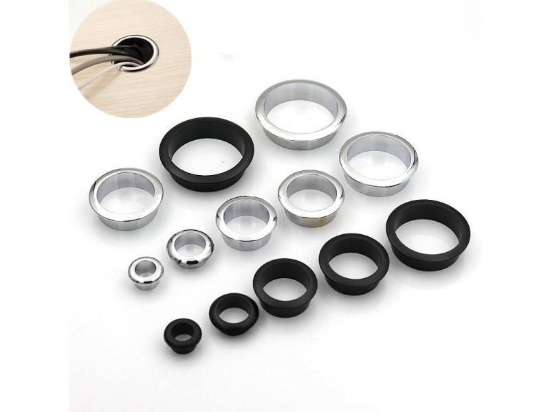 Computer Desk Cable Grommets Wire Hole Cover Cabinet Vent Decorative Ring Cable Carousel 2