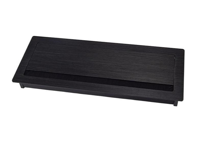 W120 H300mm Silver Black Rose Gold Rectangle Aluminum Office Table Desktop Carousel 1
