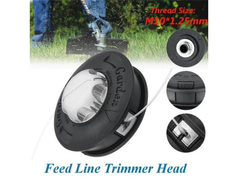 M10 Universal Aluminum Nylon Brush Cutter Head Garden Bump Spool Trimmer 2 Carousel 1