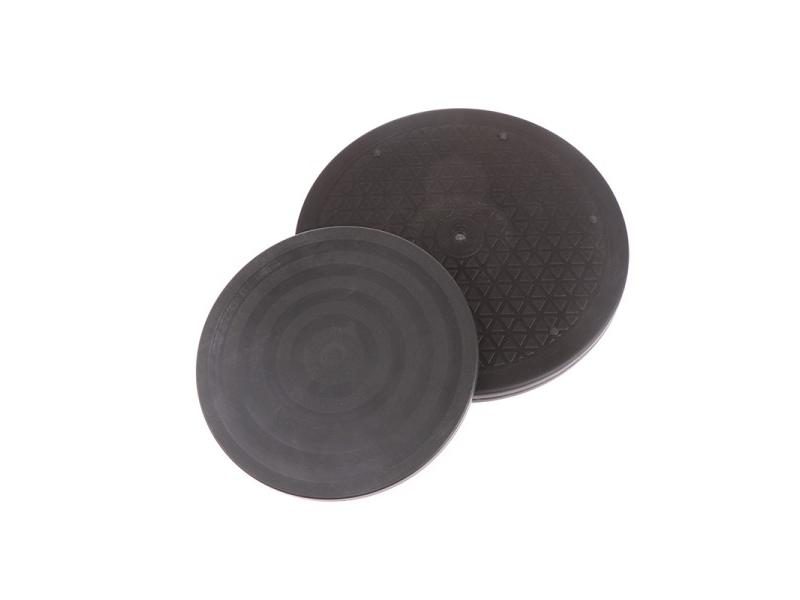 1PC 20/25CM Plastic Black Round Bonsai Turntable Rotating Plate Wheel Revolving Carousel 2