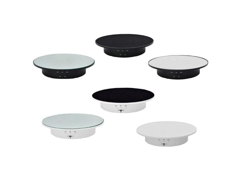 3 Speeds 20cm USB Powered Jewelry Holder Turntable Mirror Stand J08 21 Carousel 2