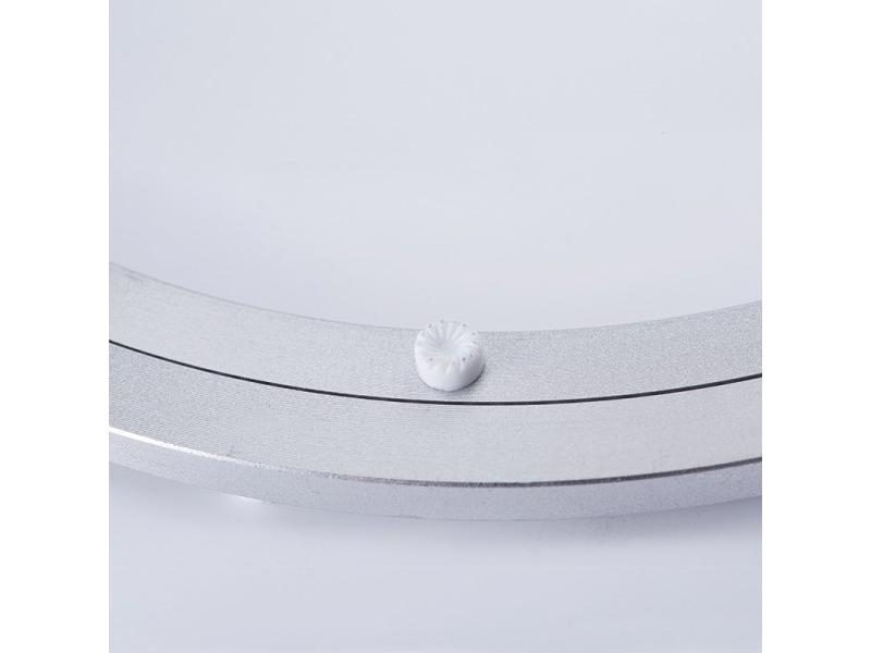Aluminum Turntable Display Rack Swivel Plat Table Rotary Glass Rotating Base Carousel 2