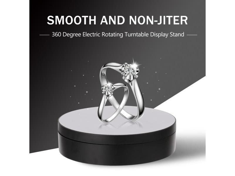 Electric Rotating Mirror Jewelry Display Stand Base Organizer Carousel 2