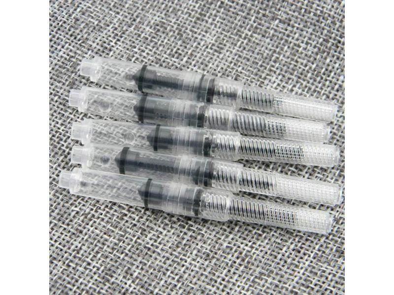 5Pc OFFICE White BLACK RED 2.6MM Fountain Pen Ink Cartridges Converter Carousel 1