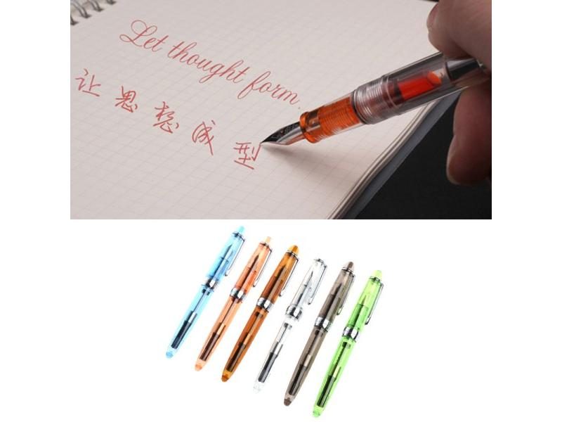 JINHAO 992 0.5mm Transparent Fountain Pen Stationery Gift Carousel 2