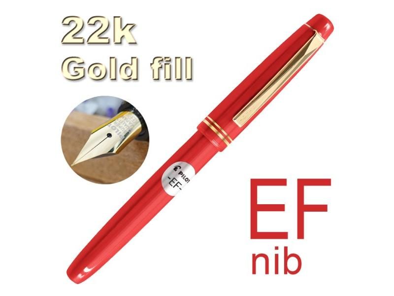 PILOT 78g 78g 22k Gold Iridium Fountain Pen Ef F M Nib Con40