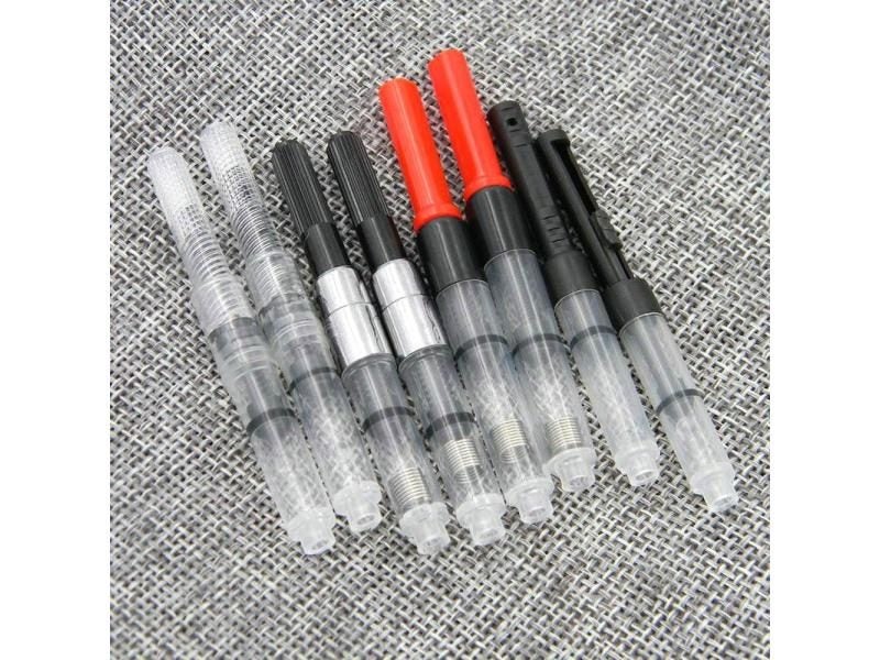 5Pc OFFICE White BLACK RED 2.6MM Fountain Pen Ink Cartridges Converter Carousel 2