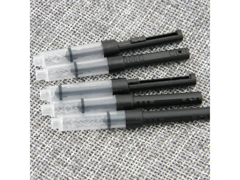 5Pc OFFICE Fountain Pen Ink Cartridges In White Black Red 2.6MM Converter Carousel 1