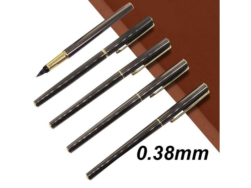 Pure Metal 0.38mm Extra Fine Fountain Pen Fine Gift PenSstudent School Office Carousel 1