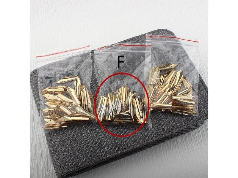 5Pcs 26mm Fountain Pen EF F Nib Stationery Office Supplies Carousel 1