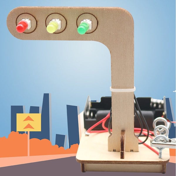 Mini Kids Science Experiment for Children Boys DIY Toys Wooden Carousel 1