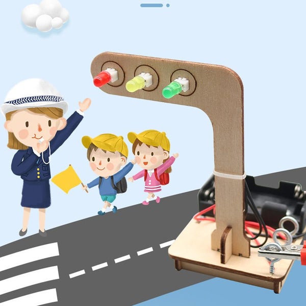 Mini Kids Science Experiment for Children Boys DIY Toys Wooden Carousel 2