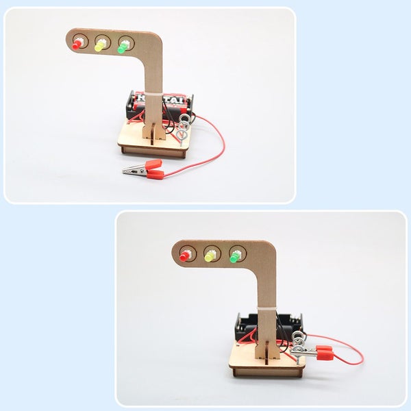 Mini Kids Science Experiment for Children Boys DIY Toys Wooden Carousel 6