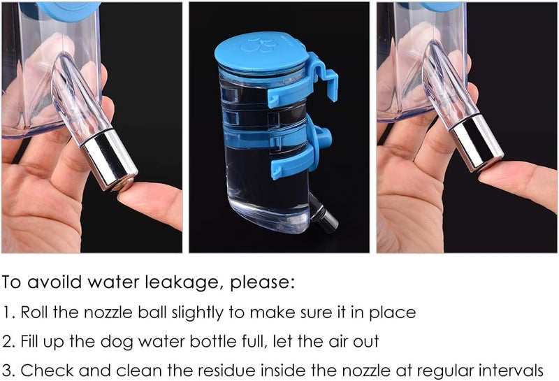 250ml Small Animal Pet Rat Hamster Rabbit Parrot Water Drinking Feeder Bottle Carousel 2