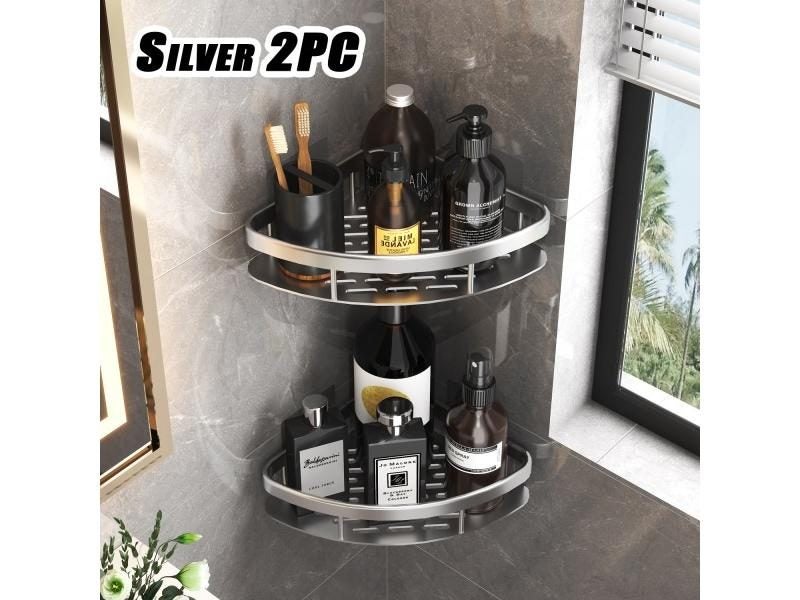 Bathroom Nail-free Shower Corner Shelf For Shampoo Supplies Carousel 1