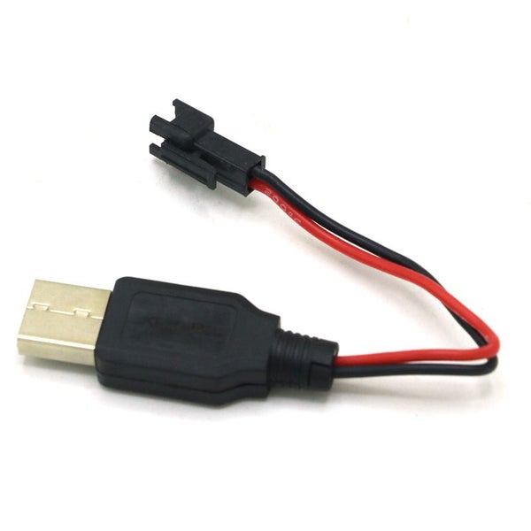 Charging 3.7V Lithium Battery Charger Cable USB to JST /SM / futaba Carousel 1