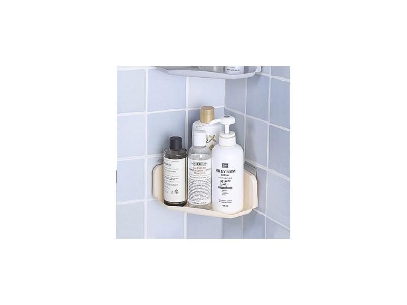 Suction Cup Corner Shower Shelf Bathroom Shampoo Shower Shelf Holder Kitchen Carousel 1
