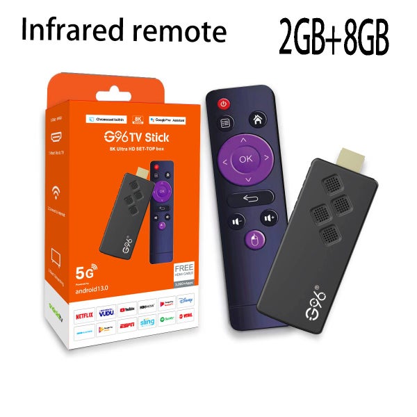 Android13.0 Global Version G96 TV Stick Portable 8K Streaming Media Carousel 1