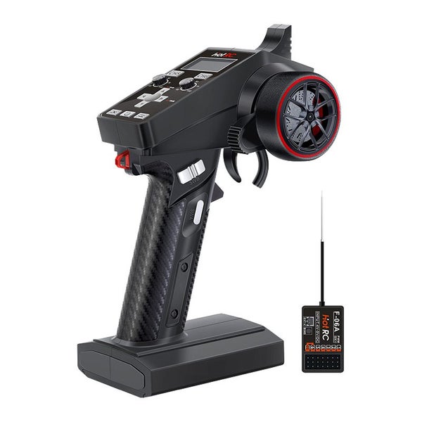 Hotrc CT-6A CT-4A 6CH 4CH 2.4GHz Radio System Transmitter Remote Carousel 1