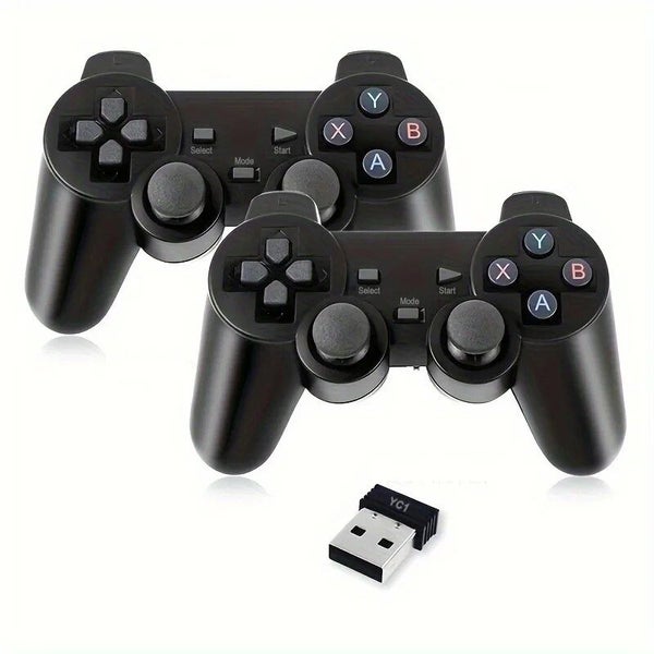 2 PCS 2.4Ghz Wireless Gamepad for Game Controller USB Joystick For PC Carousel 1