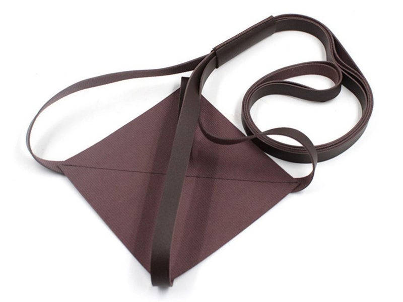 1Pc PU Leather Garden Plant Hanger Hanging Flower Pot Stand Home Decor Coffee Carousel 2