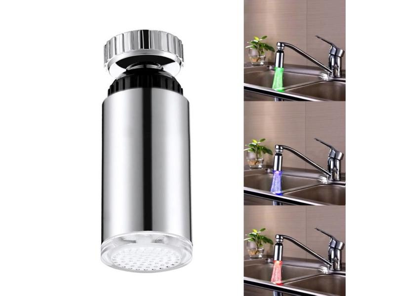 LED Water Faucet Light Colorful Changing Glow Shower Head Kitchen Tap Faucet Carousel 1
