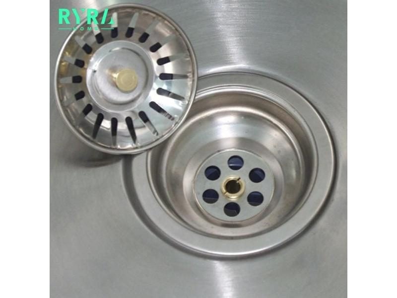 Stainless Steel Bathroom Hair Catcher Stopper Shower Drain Hole Trap Kitchen Carousel 1