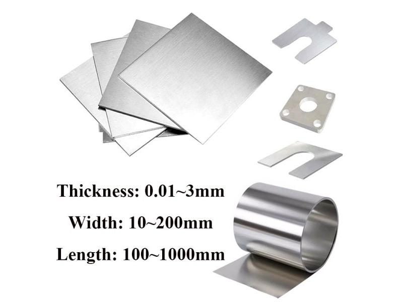 1pcs Thickness 3mm-0.01mm 304 Stainless Steel Sheet Stainless Steel Strip Carousel 1