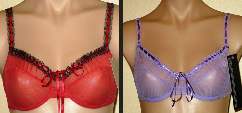 Single mesh layer bras w/ ribbon 14C/12C multi OPT afterpay available Carousel 1