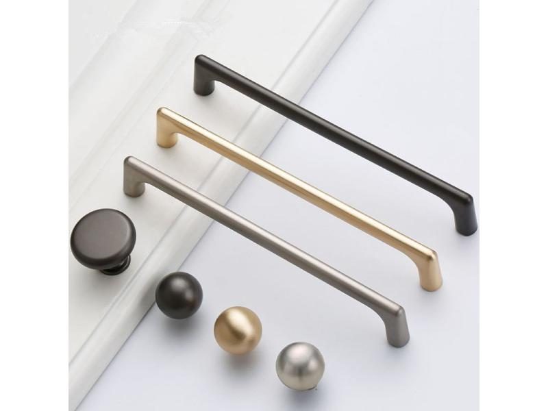 Zinc Alloy Gold Furniture Handle Solid Cabinet Pulls Drawer Knobs Kitchen Door Carousel 2