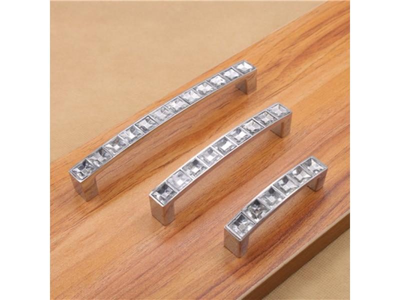 Kitchen Handles With Hole Pitch 64mm 96mm 128mm Modern Acrylic Furniture Pulls Carousel 2