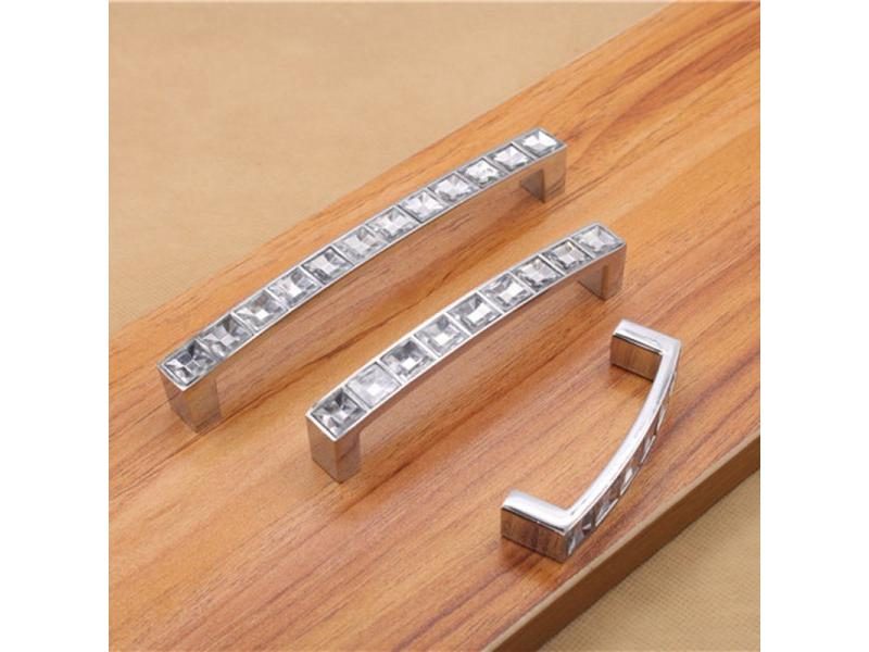 Kitchen Handles With Hole Pitch 64mm 96mm 128mm Modern Acrylic Furniture Pulls Carousel 1