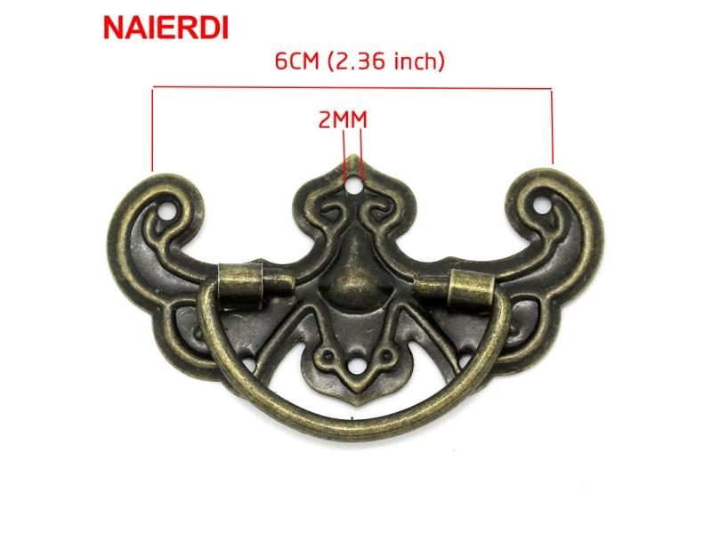 5pcs Retro Bronze Tone Furniture Hardware Handles For Drawers Doors Etc. Carousel 1