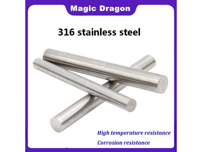 316 Stainless Steel Round Rod Bar Ground Stock Linear Shaft 100-550mm Length M3 Carousel 1