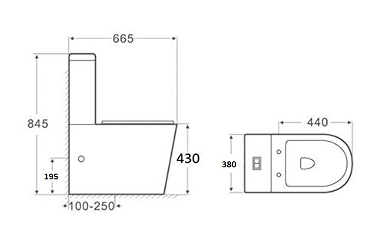 OVERHEIGHT Toilet S or P Pan Carousel 4