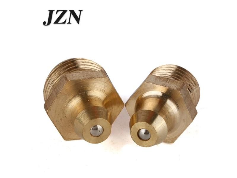 10PCS M6-M14 Brass 90 Degree Grease Zerk Fittings Carousel 1