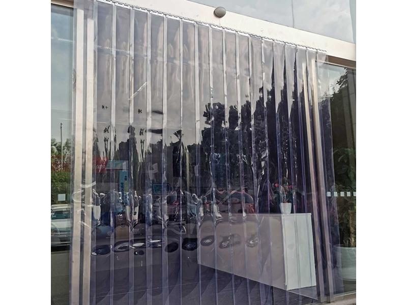 Transparent Windproof PVC Air Conditioning Soft Curtain Hanging Strip Decor Carousel 2