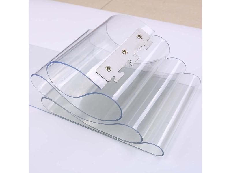 Transparent Windproof PVC Air Conditioning Soft Curtain Hanging Strip Decor Carousel 1