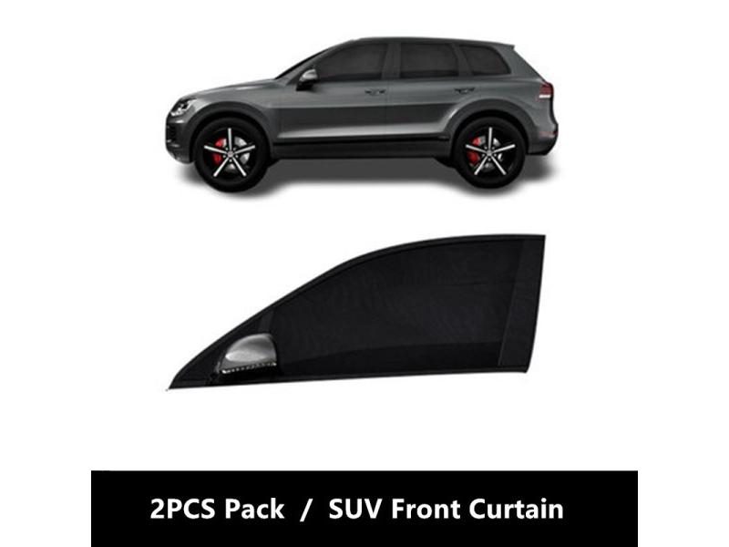 2Pcs Car Sun Shade UV Protection Car Curtain Window Side Glass Black Mesh Sun Carousel 1