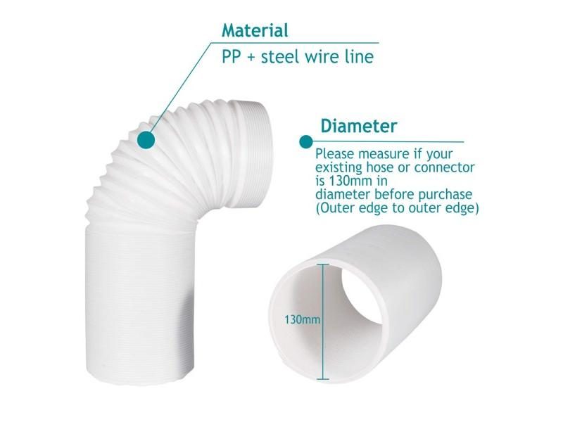 4-6'' Plastic Air Conditioner Ducting Hose For Inline Fan Ventilation Carousel 1