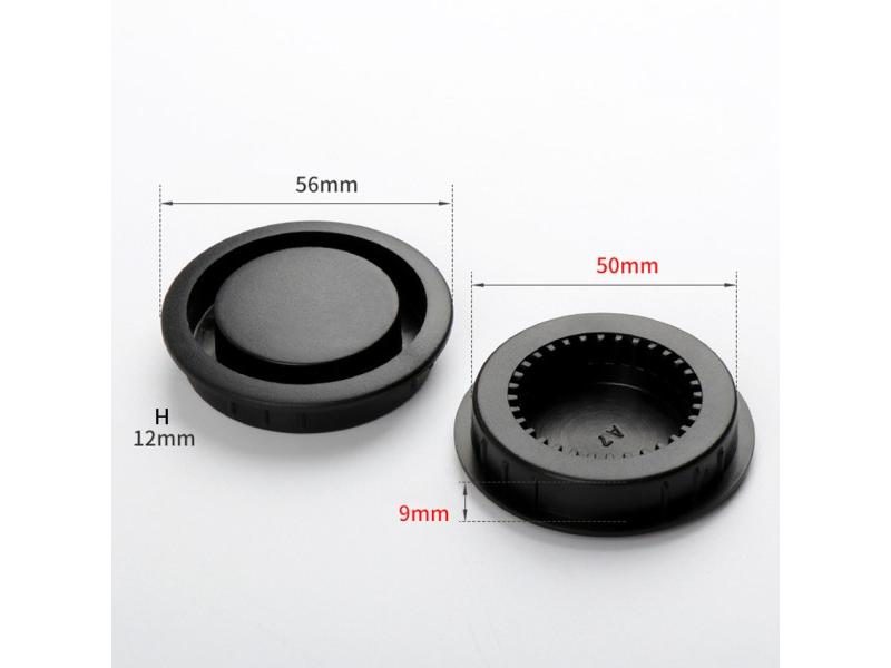 Round Plastic Air Vent For Furniture Cabinet Closet Invisible Grille Cover Carousel 1